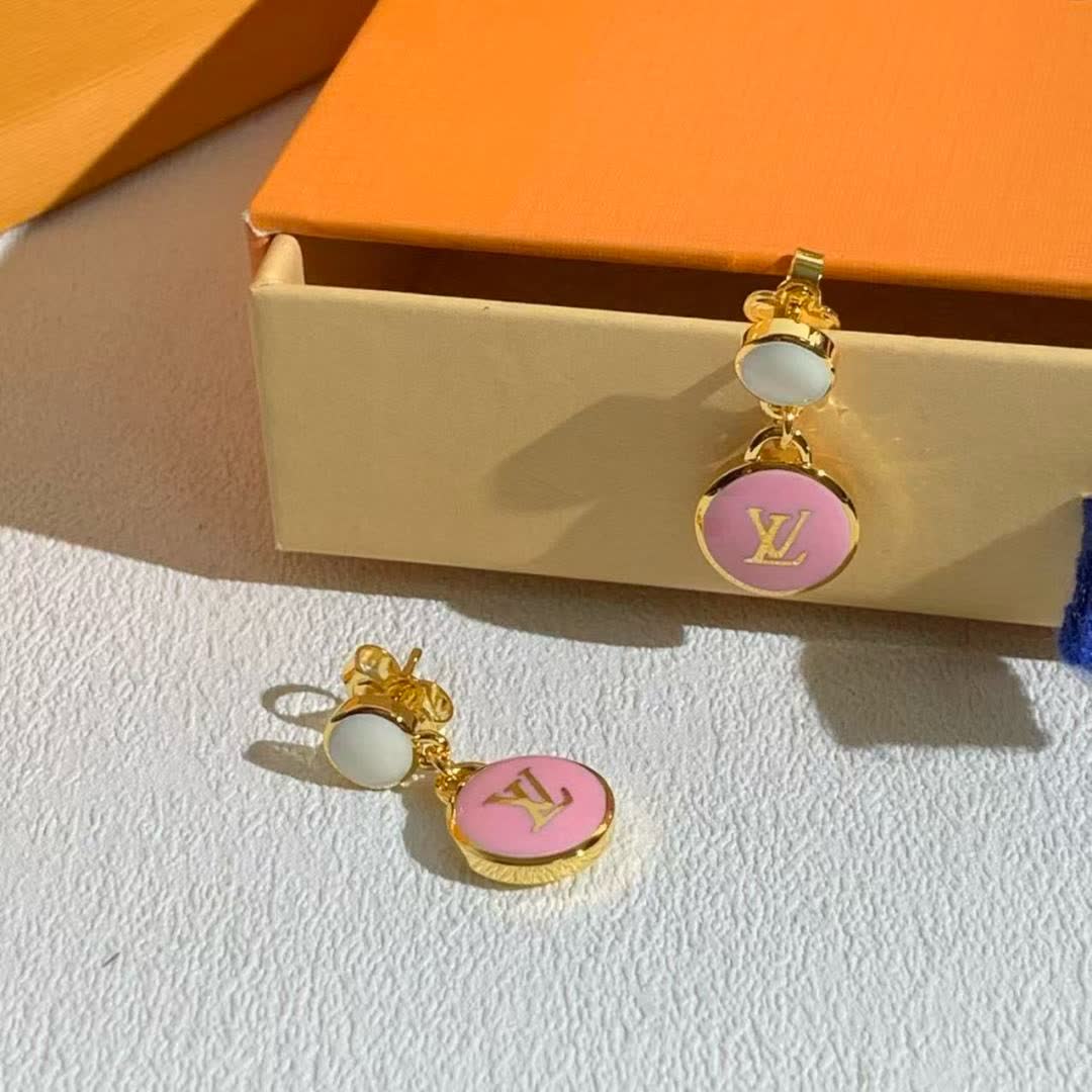 Louis Vuitton Pink Flower Earrings